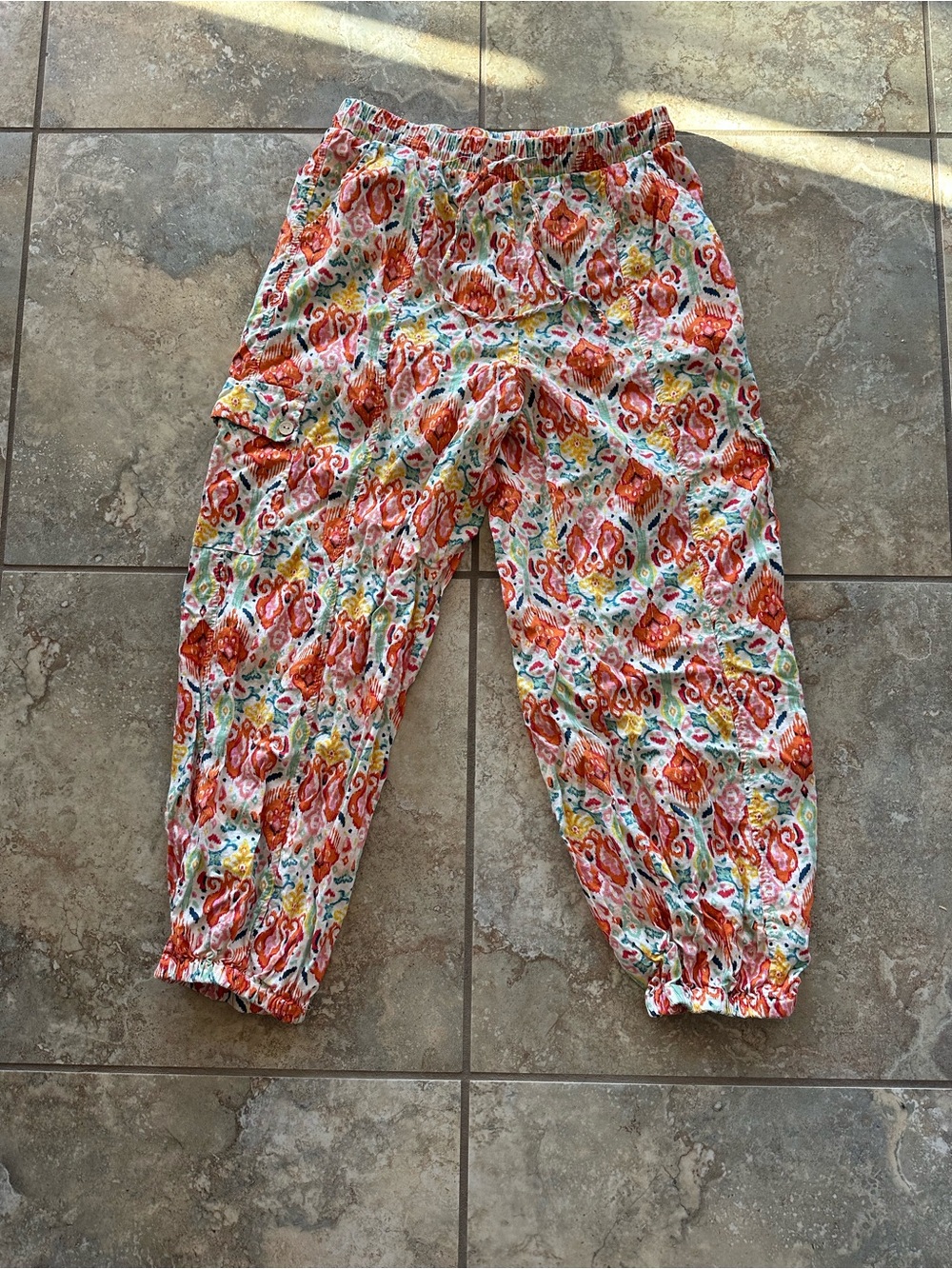 Christian Siriano print joggers with cargo pockets